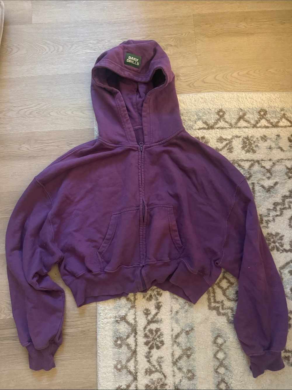 Cropped Daily Drills Zip Up